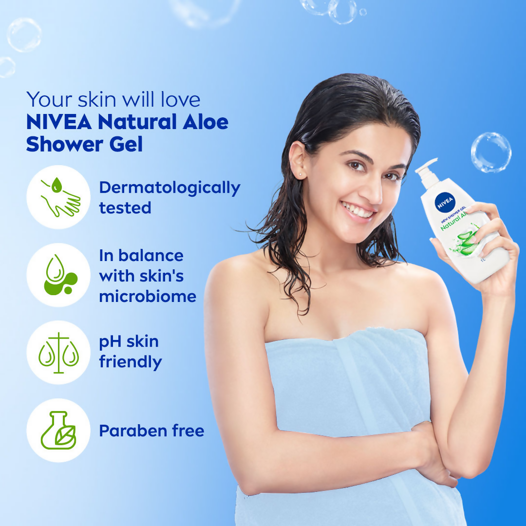 Nivea Natural Aloe Enriched Body Wash | Grocsy