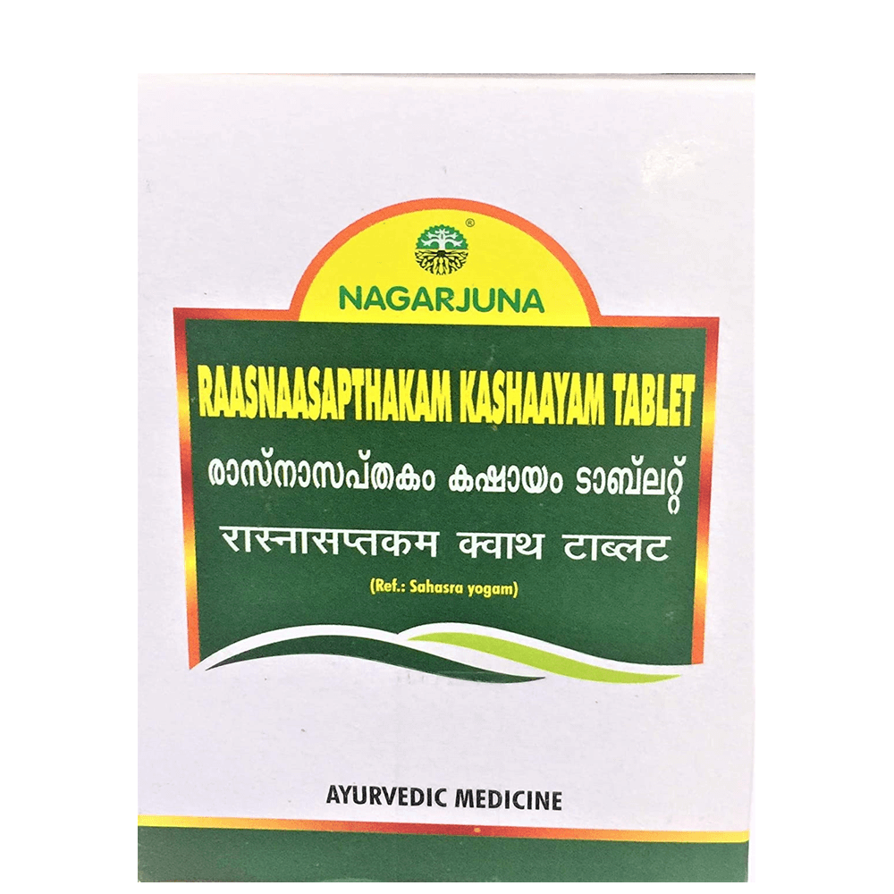 Nagarjuna Ayurveda Raasnasapthakam Kashayam Tablet | Grocsy