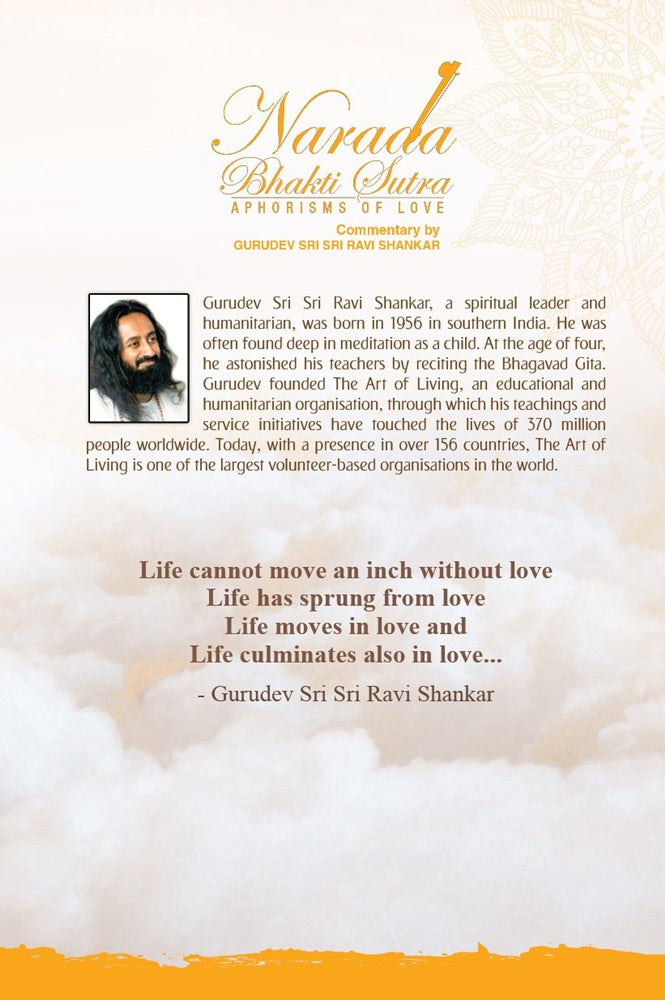 Narada Bhakti Sutra From The Art Of Living Paperback | Grocsy