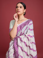 Vedant Vastram Dhakai Jamdani Cotton Saree - Wine | Grocsy