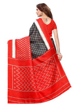Vamika Red Kalamkari With Jhalar Khadi Silk Saree In Latest Fashion | Grocsy