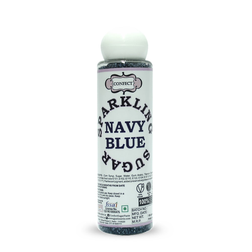 Confect Navy Blue | Sparkling Sugar | Grocsy