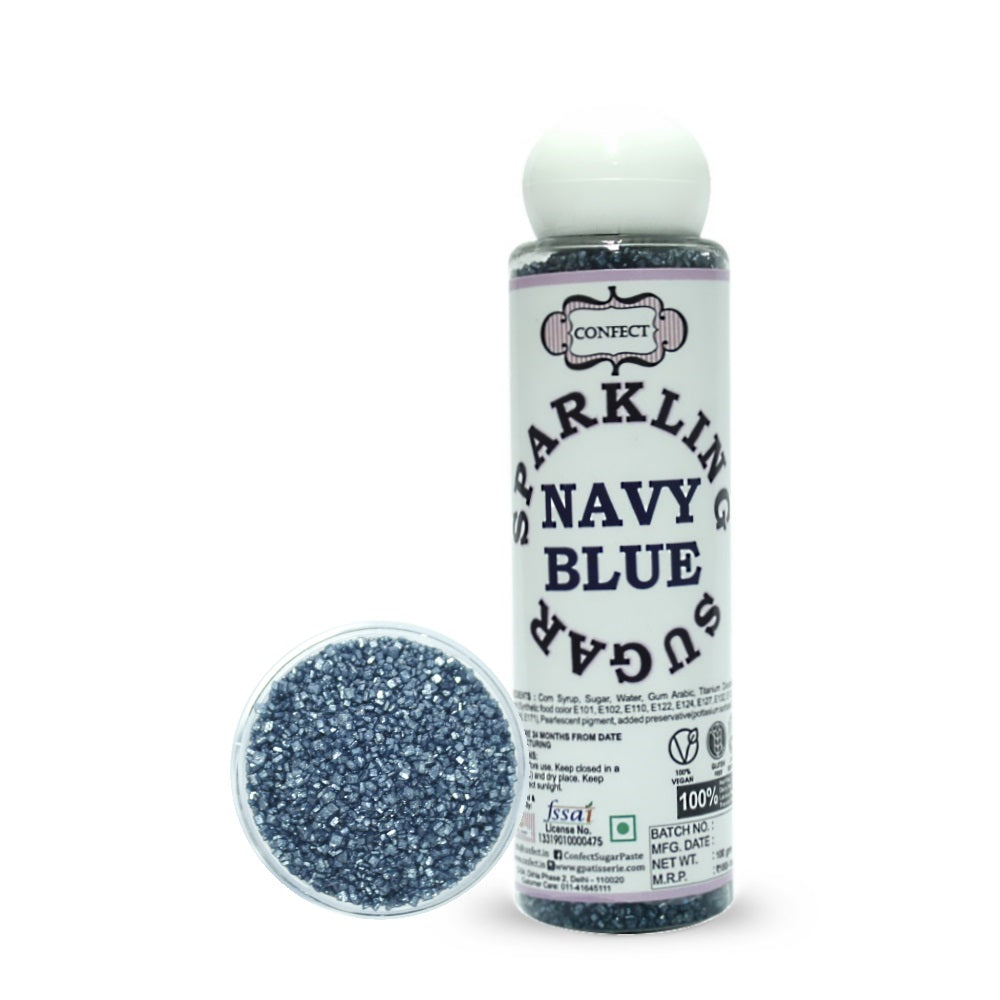 Confect Navy Blue | Sparkling Sugar | Grocsy