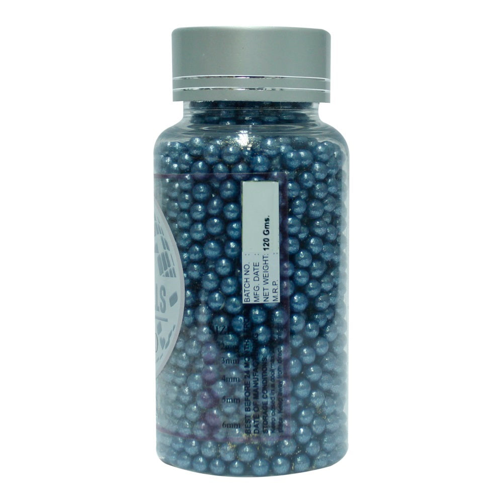 Confect Navy Blue Disco Balls Sprinkles 6 MM | Grocsy