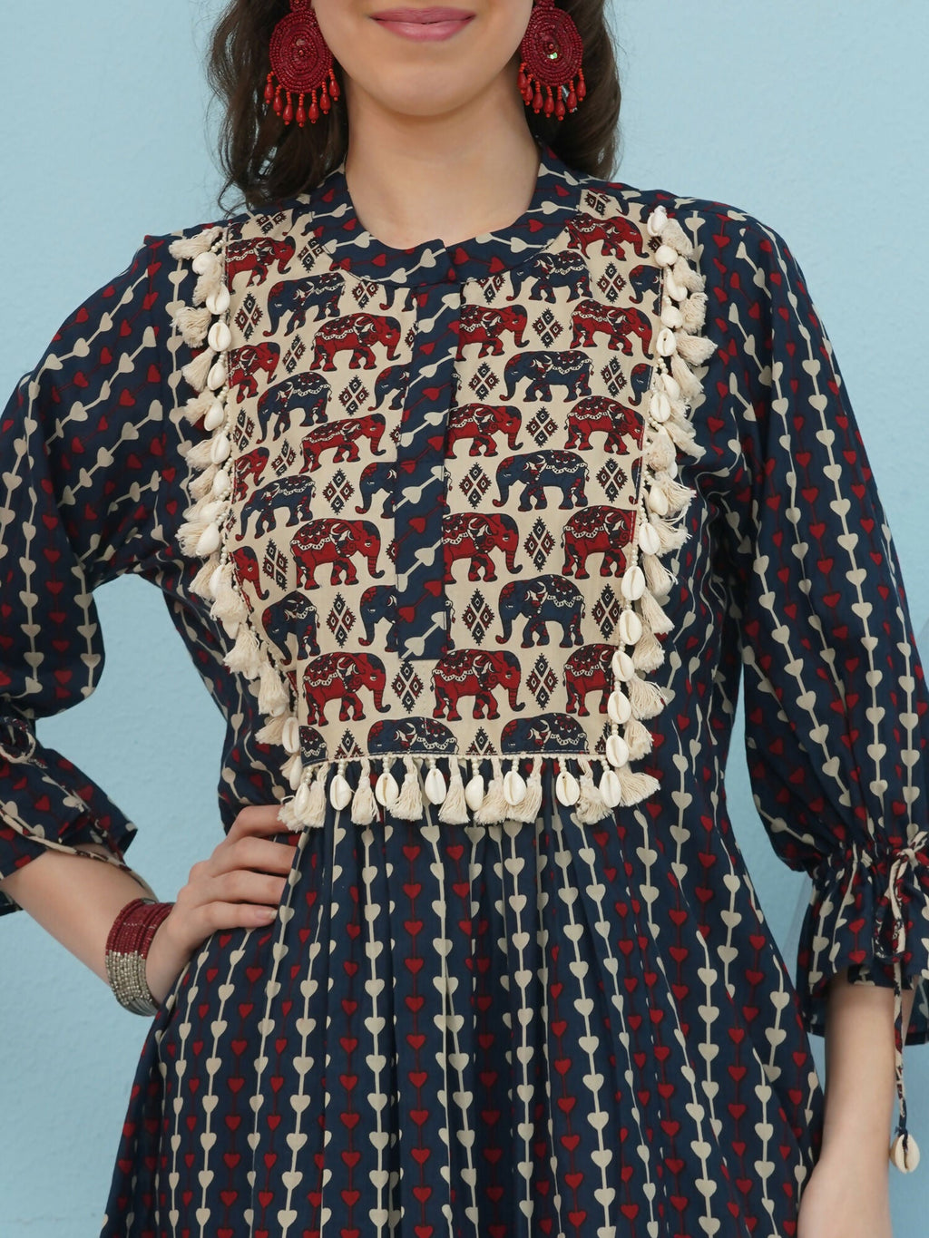 Joban Fashion Blue Printed Co Ord Set | Grocsy