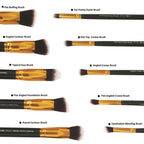 Favon Pack of 10 Professional Makeup Brushes | Grocsy