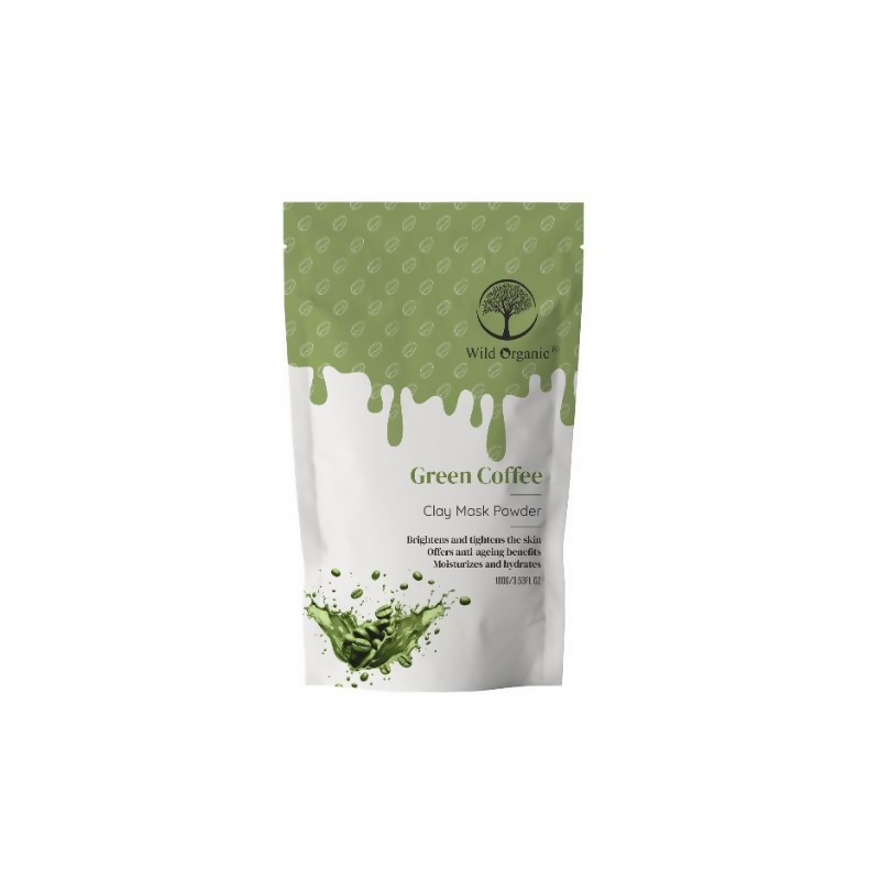 Wild Organic Green Coffee Clay Mask Powder | Grocsy