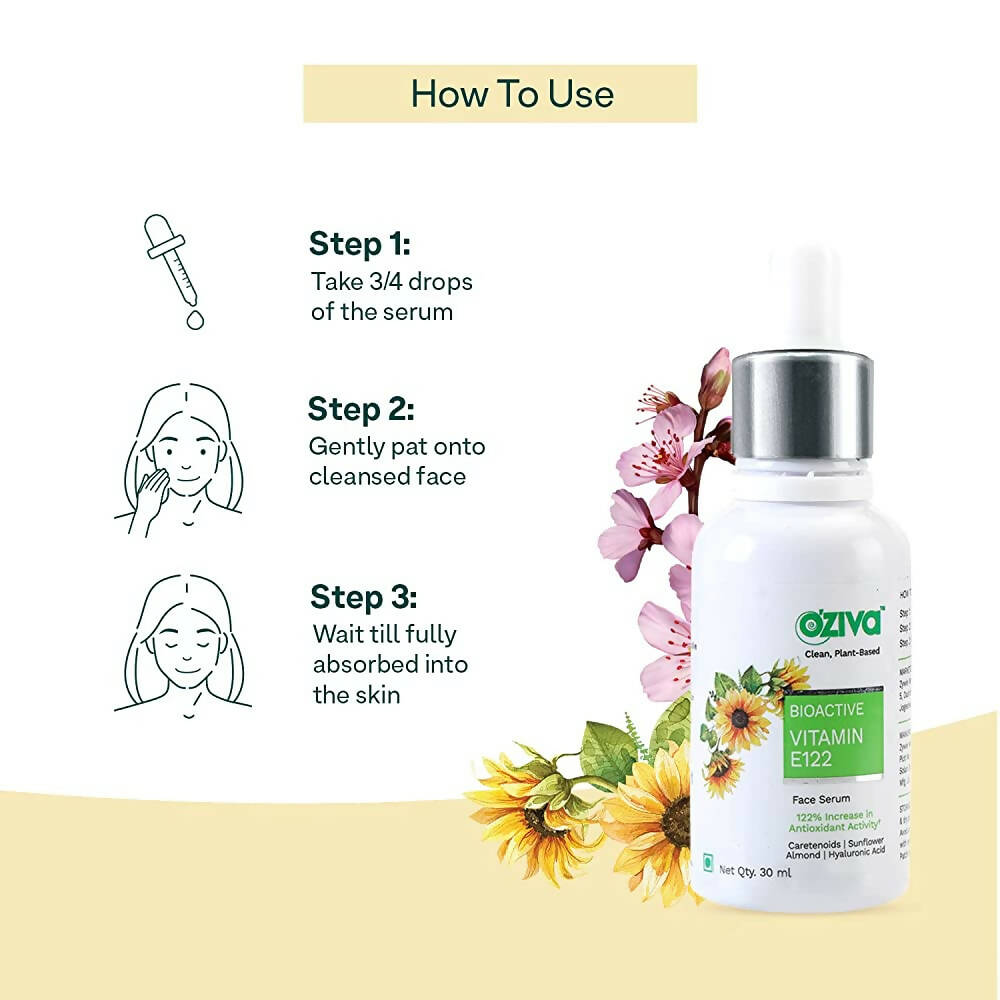OZiva Bioactive Vitamin E122 Face Serum | Grocsy