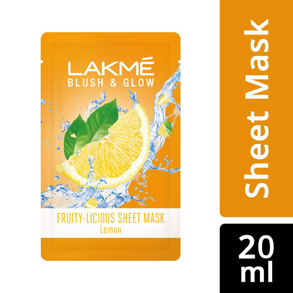 Lakme Blush And Glow Lemon Sheet Mask | Grocsy