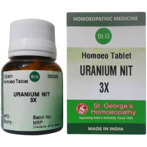 St. George's Homeopathy Uranium Nitricum Tablets | Grocsy