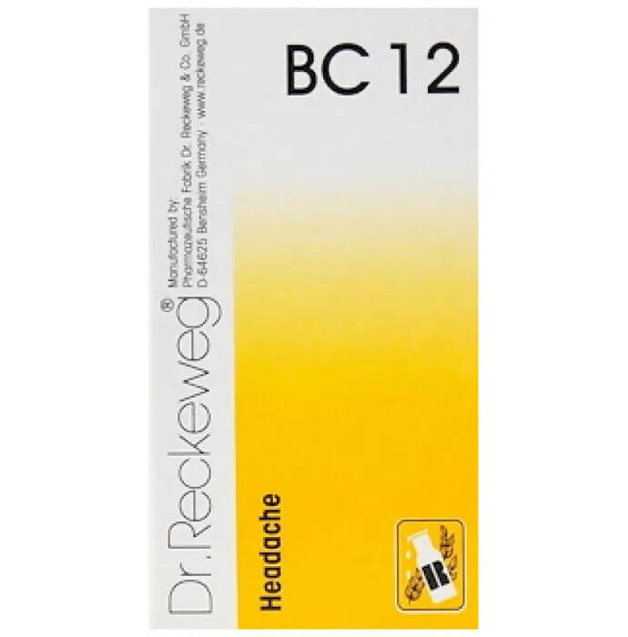 Dr. Reckeweg Bio-Combination 12 (BC 12) Tablets | Grocsy