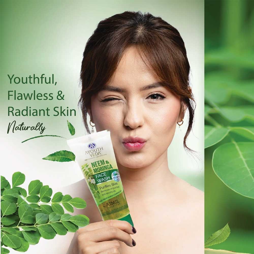 Ayouthveda Neem and Moringa Face Wash | Grocsy