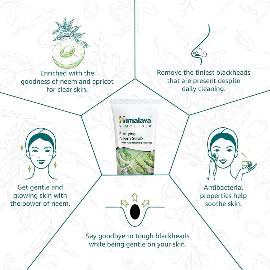 Himalaya Purifying Neem Scrub | Grocsy