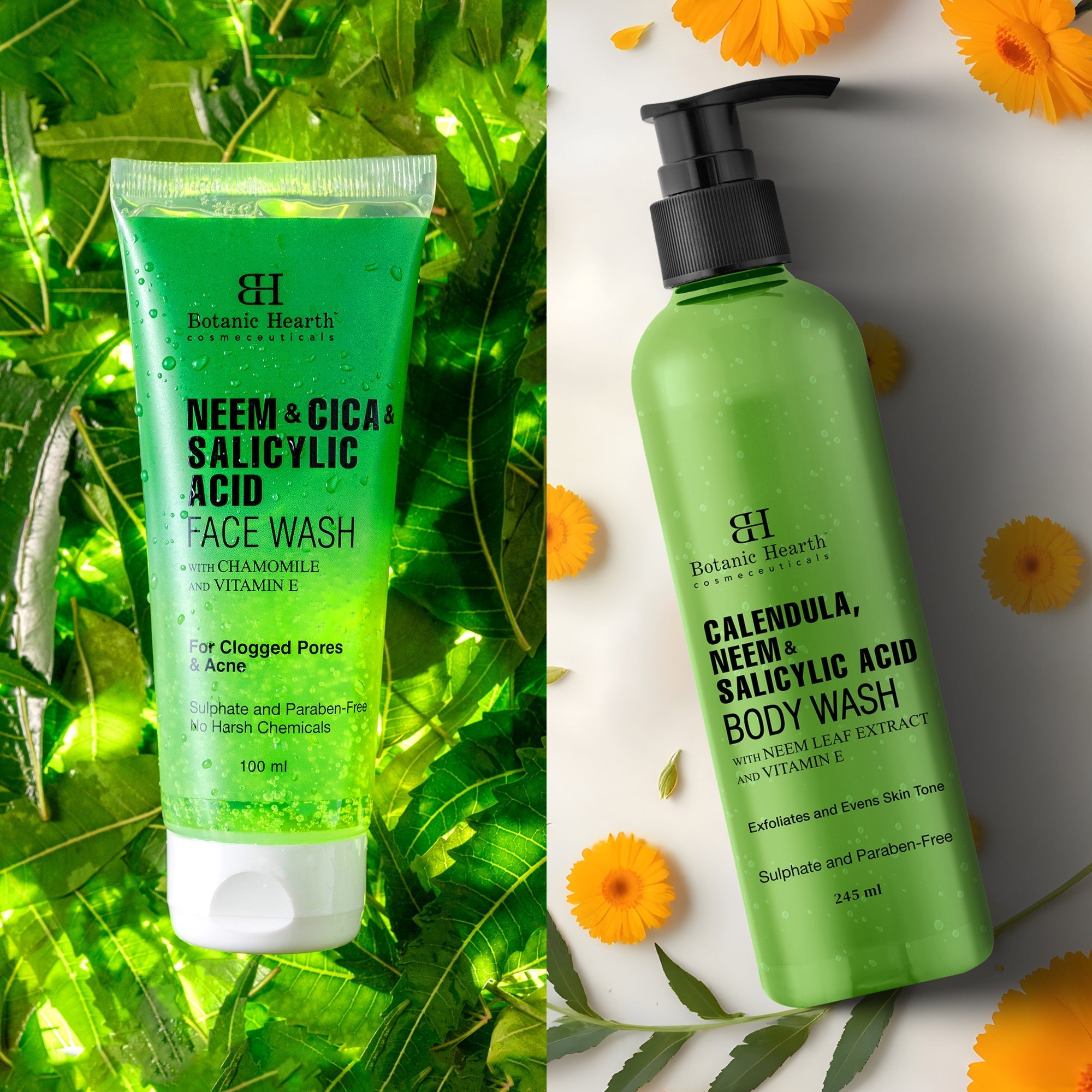 Botanic Hearth Neem & Salicylic Acid Bodywash & Facewash | Grocsy