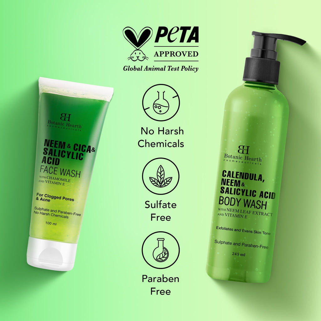 Botanic Hearth Neem & Salicylic Acid Bodywash & Facewash | Grocsy