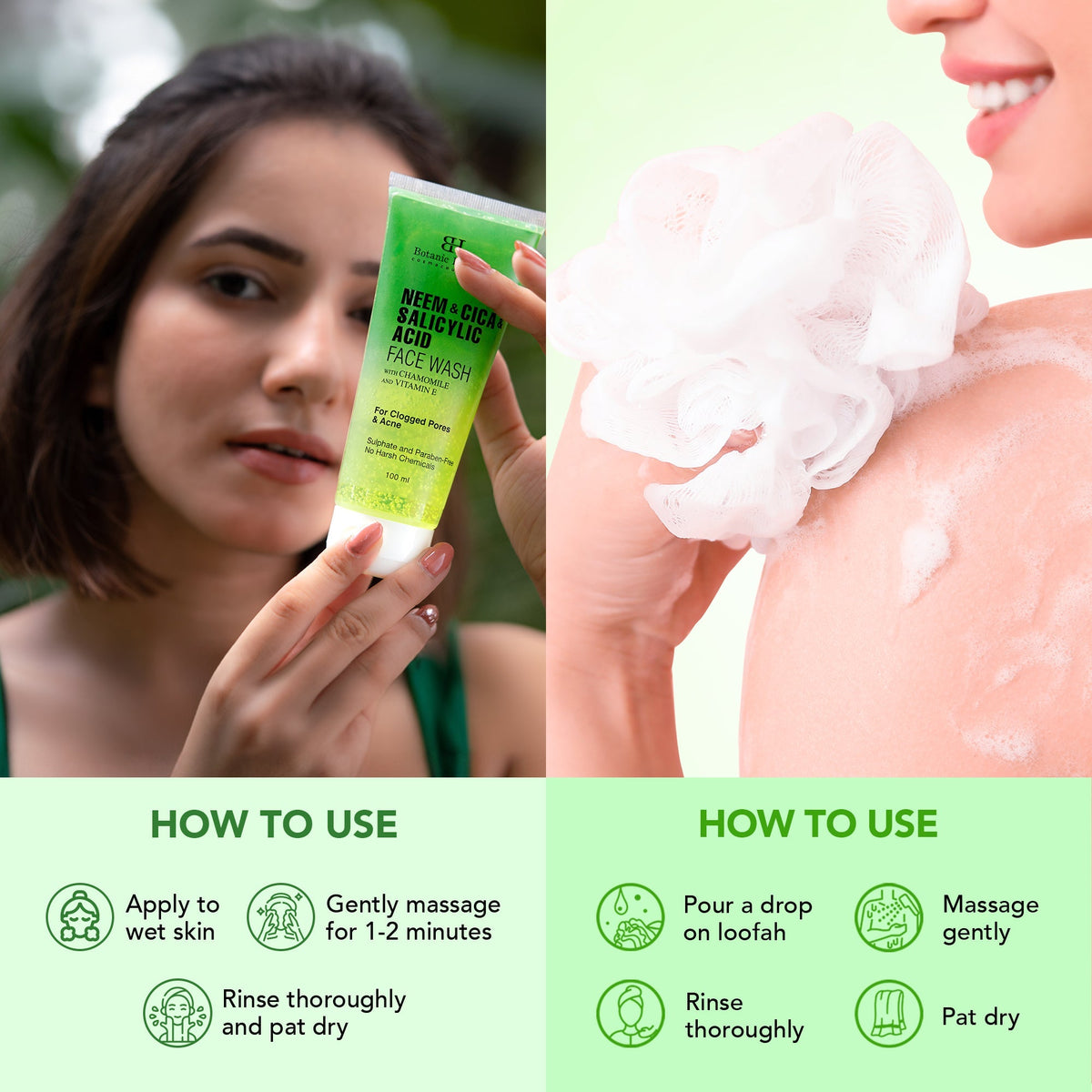 Botanic Hearth Neem & Salicylic Acid Bodywash & Facewash | Grocsy