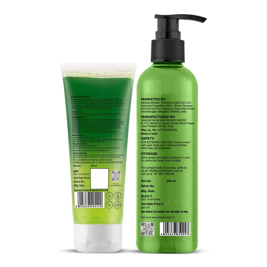 Botanic Hearth Neem & Salicylic Acid Bodywash & Facewash | Grocsy