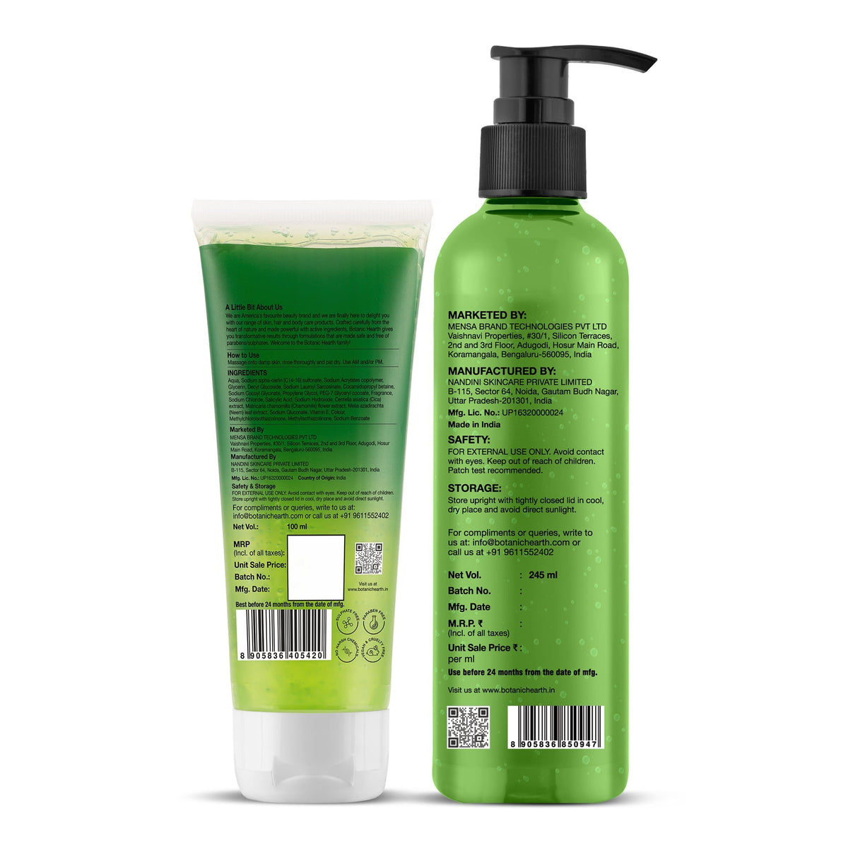 Botanic Hearth Neem & Salicylic Acid Bodywash & Facewash | Grocsy