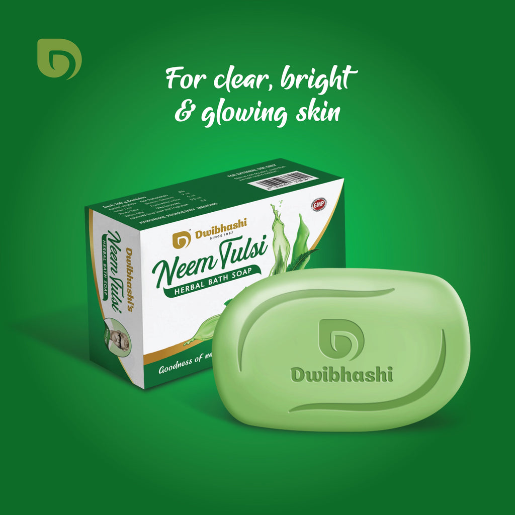 Dwibhashi Neem Tulsi Soap | Grocsy