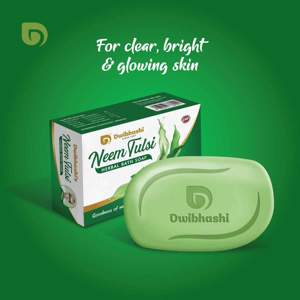 Dwibhashi Neem Tulsi Soap | Grocsy