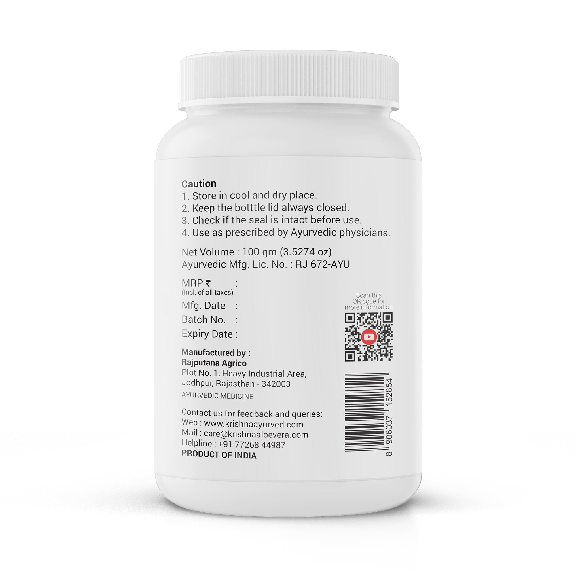 Krishna'S Herbal & Ayurveda Neem Leaf Powder | Grocsy