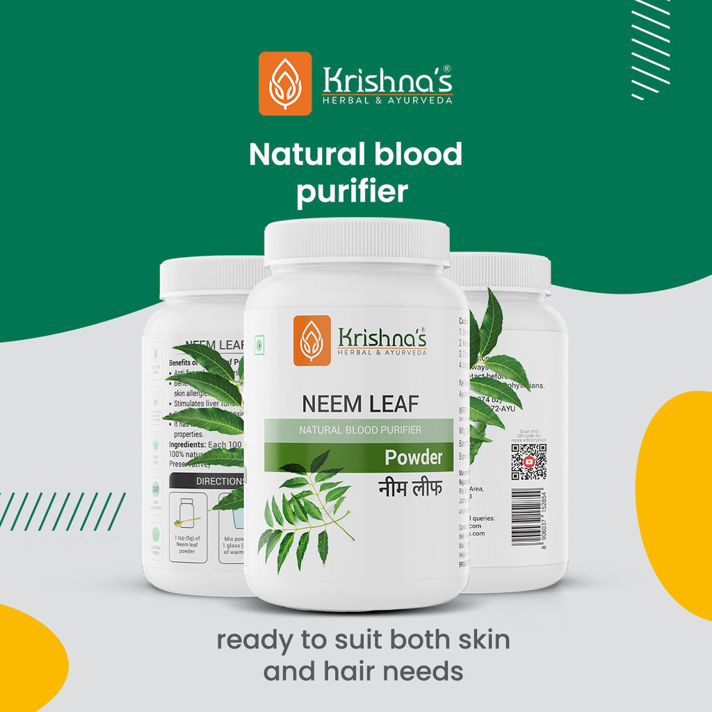 Krishna'S Herbal & Ayurveda Neem Leaf Powder | Grocsy