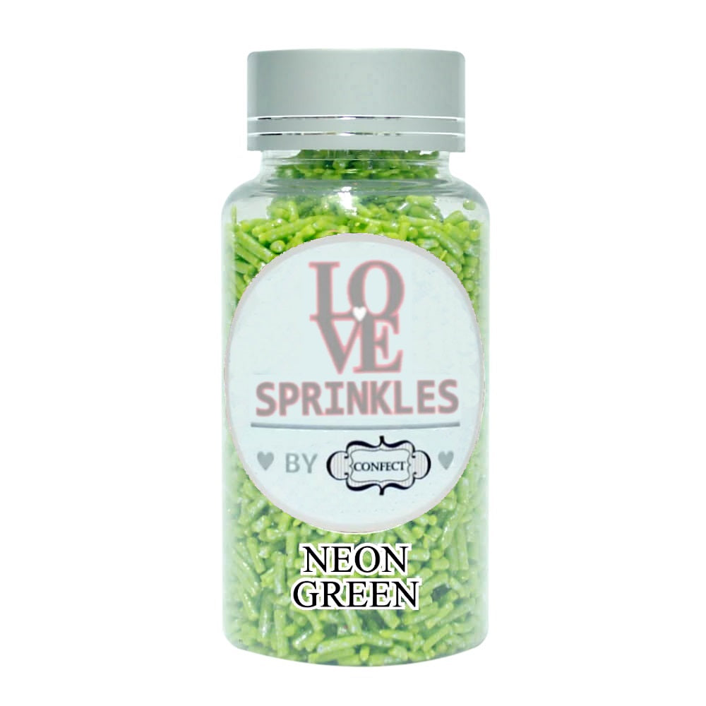 Confect Neon Green Vermicelli Sprinkles | Grocsy
