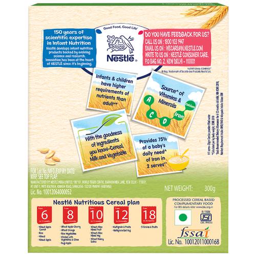 Nestle Cerelac Baby Cereal With Milk - Khichdi With Vegetables & Ghee | Grocsy