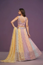 Lehenga Mart Designer Wedding Lehenga Choli For Women - Multicolor | Grocsy