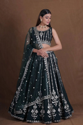 Lehenga Mart Designer Wedding Lehenga Choli For Women - Green | Grocsy