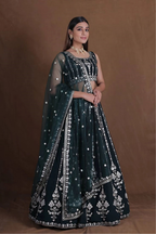 Lehenga Mart Designer Wedding Lehenga Choli For Women - Green | Grocsy