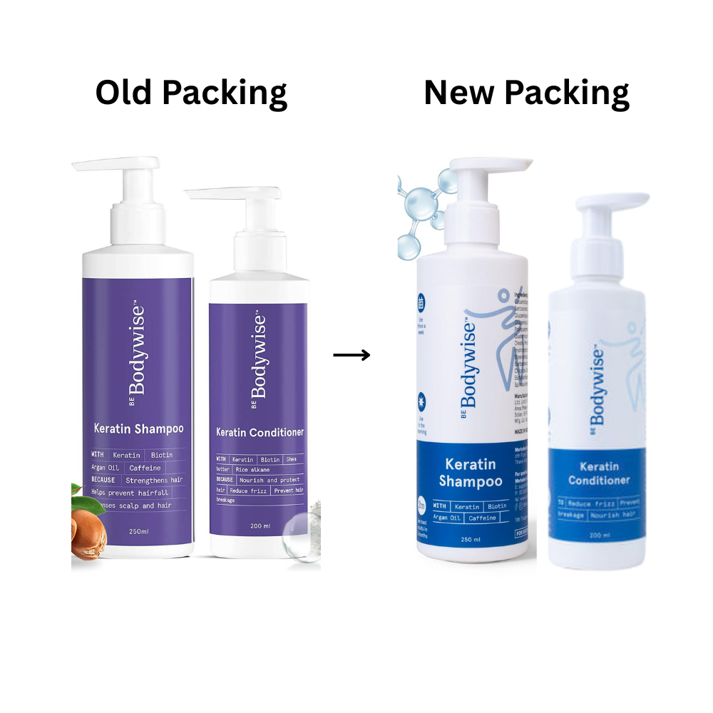 BeBodywise Keratin Shampoo and Conditioner | Grocsy
