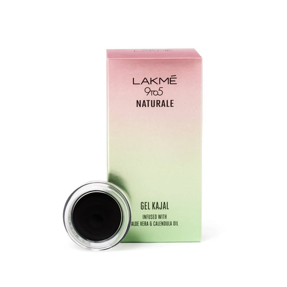 Lakme 9To5 Naturale Gel Kajal - Black | Grocsy