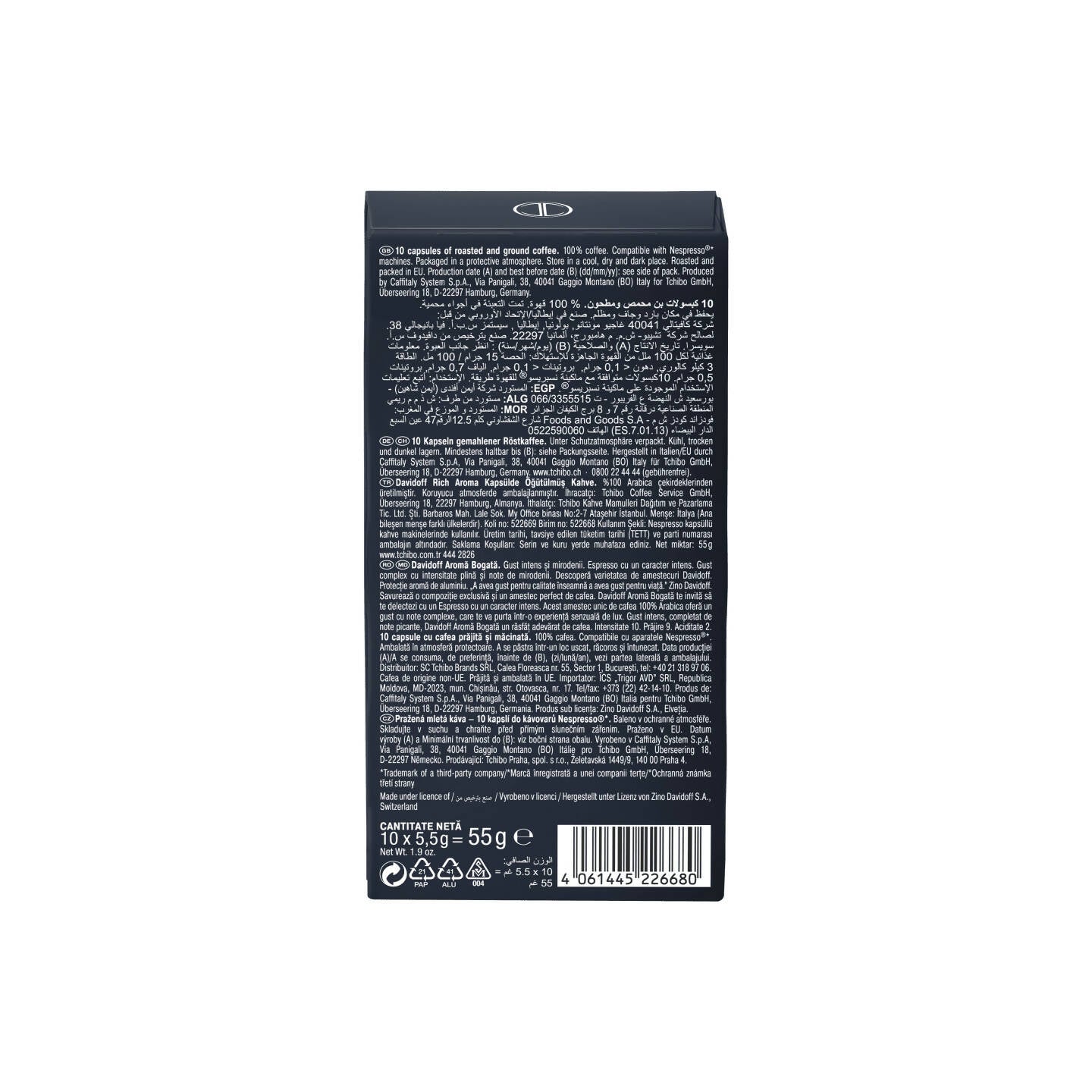 Davidoff Rich Aroma Espresso Coffee Capsules | Grocsy