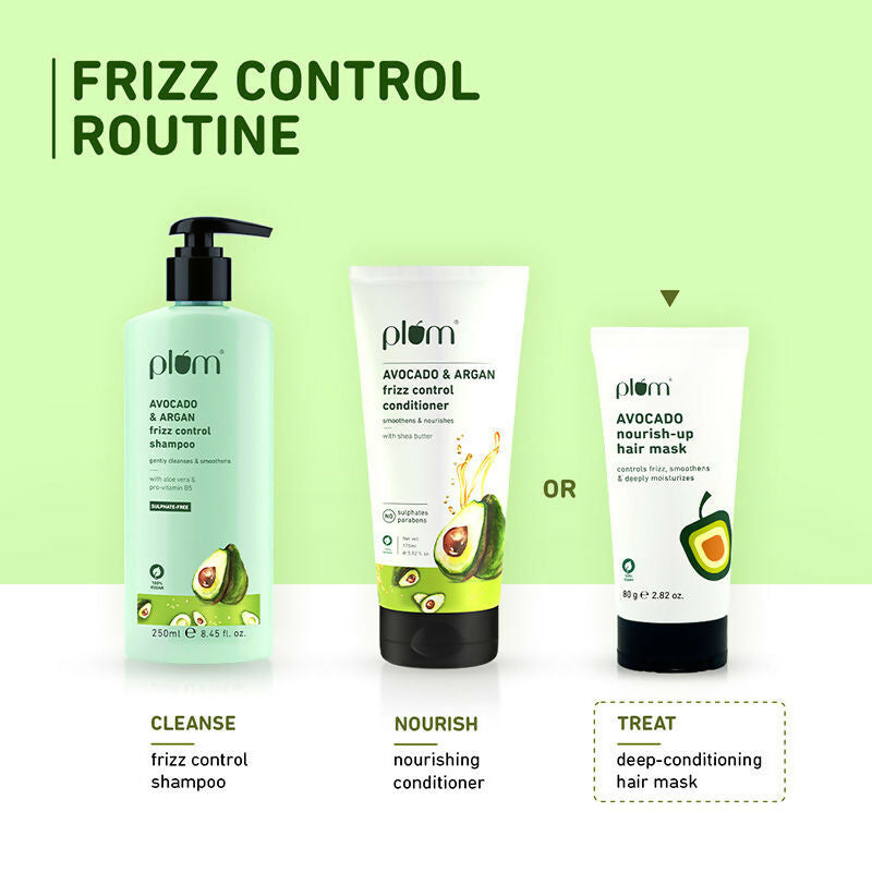 Plum Avocado Hair Mask For Dry and Frizzy Hair | Grocsy