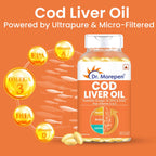 Dr. Morepen COD Liver Oil Softgels and Omega 3 Deep Sea Fish Oil Softgels Combo | Grocsy