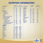 Nestle Nan Pro 3 Follow-Up Formula Powder After 12 Upto 18 Months Infants Stage 3 | Grocsy