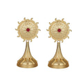 Joban Fashion Women Matte Gold Brass Earrings | Grocsy
