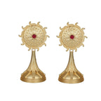 Joban Fashion Women Matte Gold Brass Earrings | Grocsy