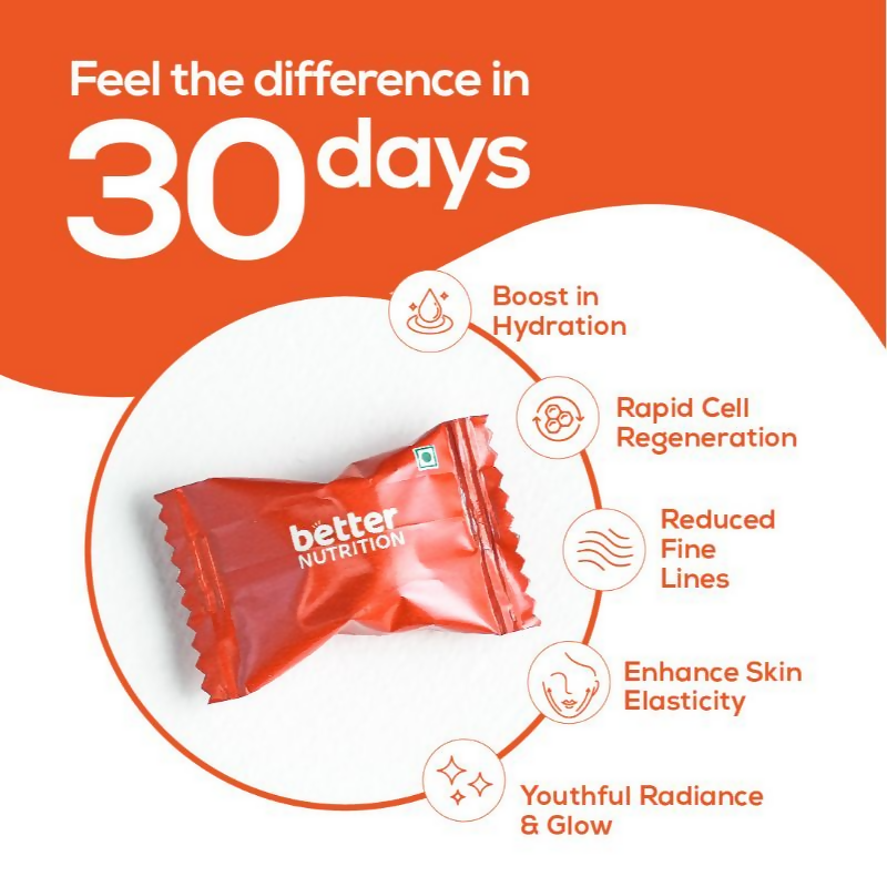 Better Nutrition Flawless Skin Gummies for Skin Hydration, Glowing Skin & Elasticity | Grocsy
