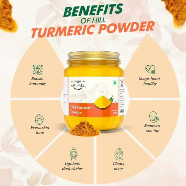 Farm Naturelle Himalayan Turmeric Powder Curcumin-Rich and Pure | Grocsy