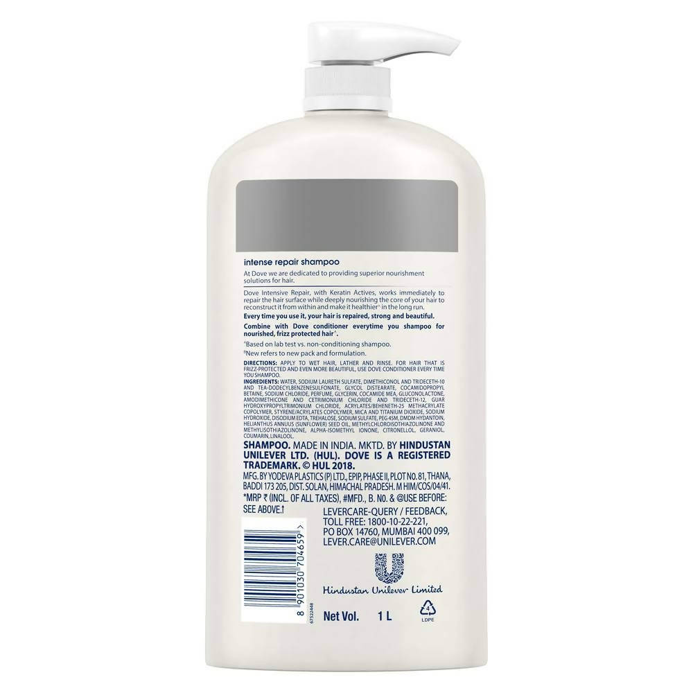 Dove Intense Repair Shampoo For Damaged Hair | Grocsy
