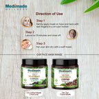 Medimade Wellness 3 in 1 Mud Mask Charcoal with Tea Tree Oil | Grocsy