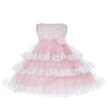 Asmaani Baby Girl's Pink Colour Satin A-Line Maxi Full Length Dress (AS-DRESS-22166) | Grocsy