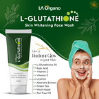 LA Organo Papaya Skin Whitening Cream and Glutathione Face Wash Combo | Grocsy