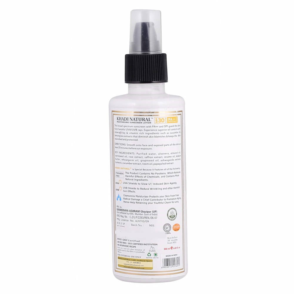 Khadi Natural Moisturising Sunscreen Lotion SPF 60 | Grocsy