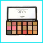 Maliao Professional Matte Look Glam 18 Colors Eyeshadow Palette | Grocsy