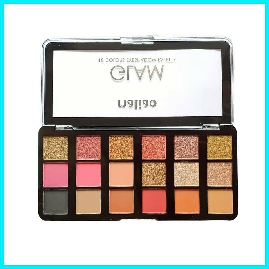 Maliao Professional Matte Look Glam 18 Colors Eyeshadow Palette | Grocsy