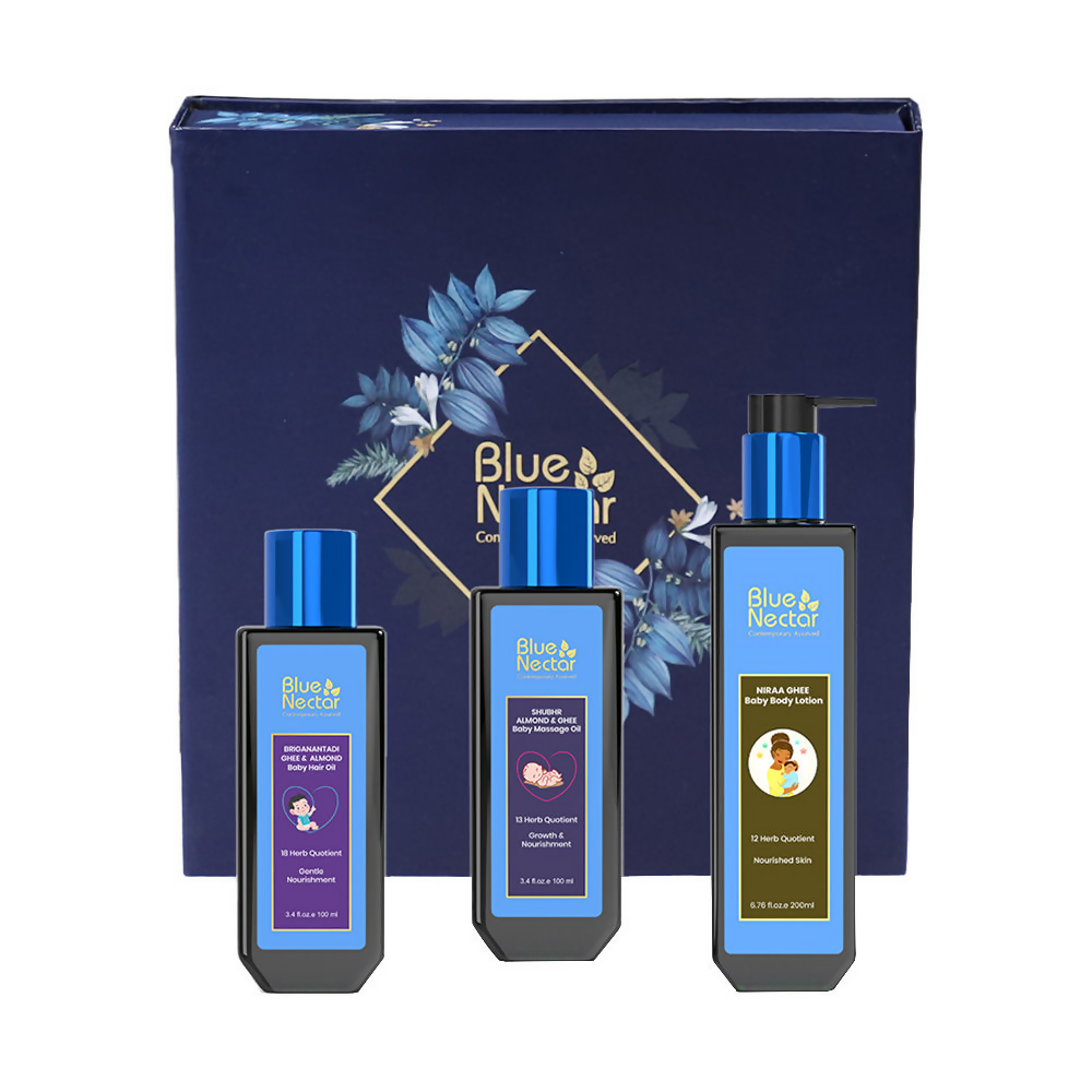 Blue Nectar Full Body Baby Care Gift Set | Grocsy