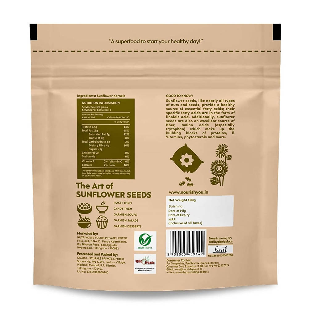 Nourish You Organic Sunflower Seeds | Grocsy